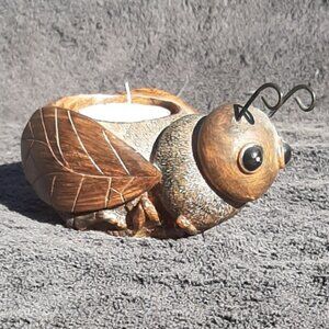 Bumble Bee  Votive/Tea light Candle Holder  5"x 2.5" Resin